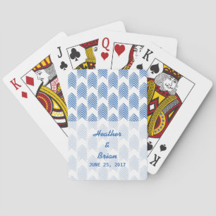 Blue Tribal Arrows Playing Cards