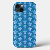 Blue Tribal Honu Sea Turtles