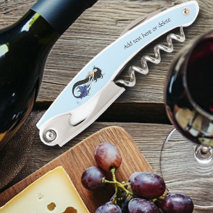 Blue Tribal Mermaid Corkscrew