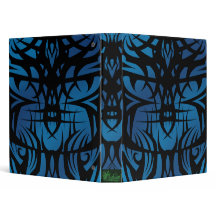 Blue Tribal School Binder