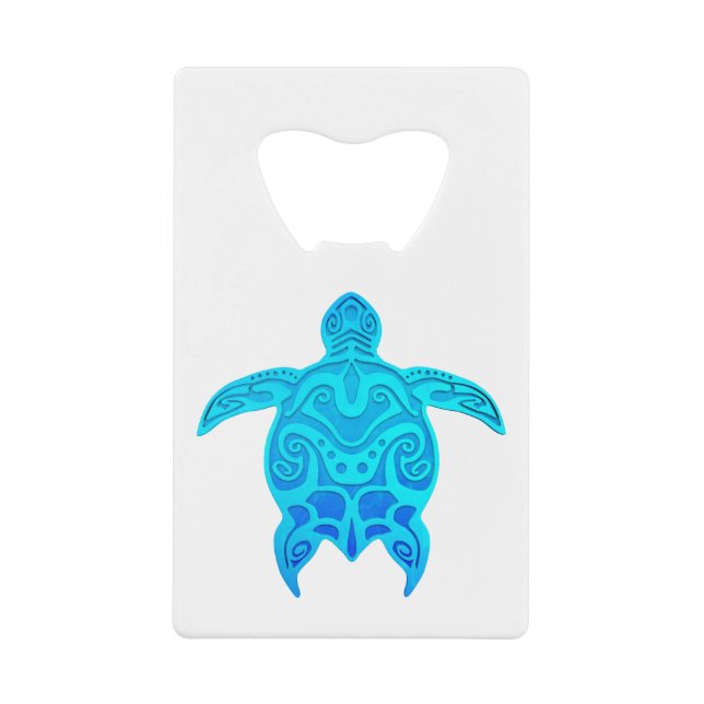 Blue Tribal Turtle (Front)