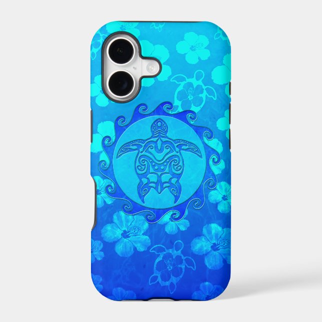 Blue Tribal Turtle Sun (Back)