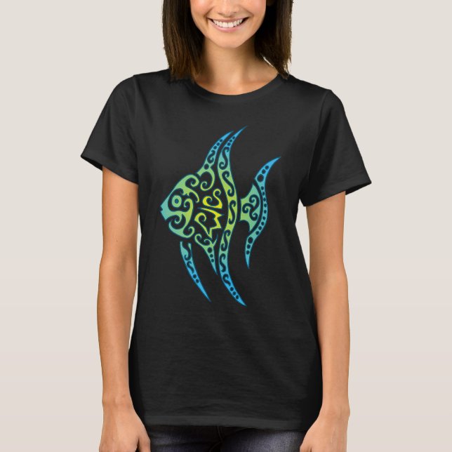 Blue Tropical Fish T-Shirt (Front)