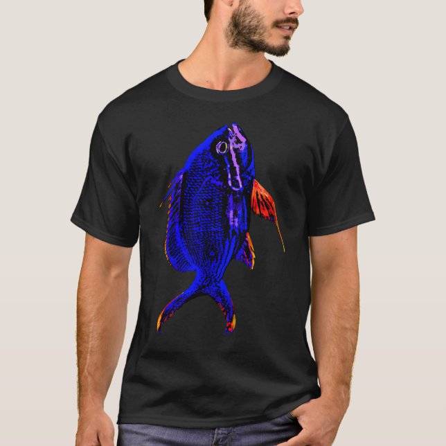 Blue Tropical Fish T-Shirt (Front)