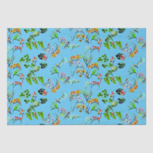 Blue Tropical Paradise  Tissue Paper