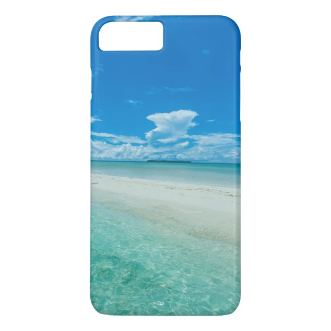 Blue tropical seascape, Palau Case-Mate iPhone Case (Back)
