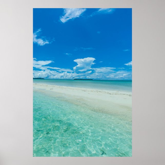 Blue tropical seascape, Palau Poster (Front)