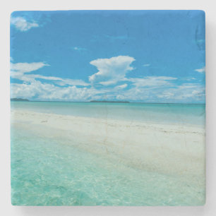 Blue tropical seascape, Palau Stone Coaster