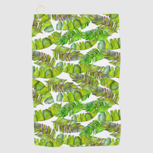 Blue Tropical Wall Art Golf Towel