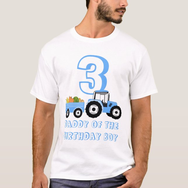 Blue Truck Farm Produce Mum Dad T-Shirt (Front)