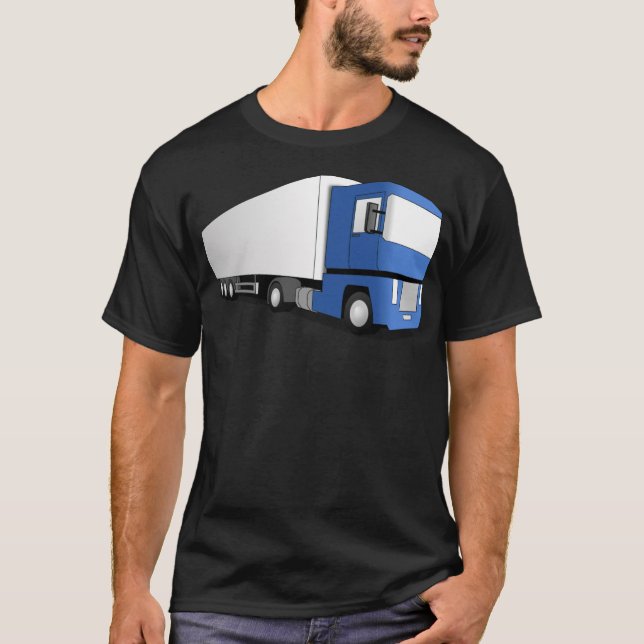 Blue truck funny pig gifts fitness shirt  (Front)