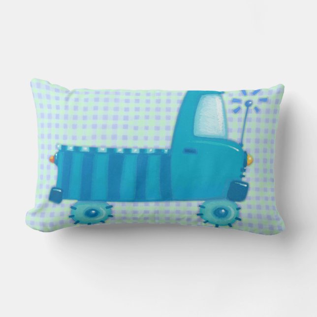 Blue Truck Lumbar Cushion (Front)