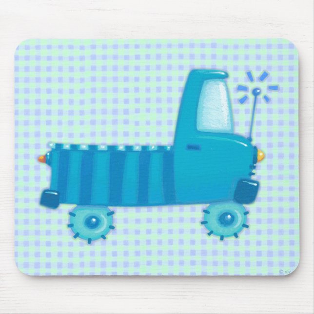 Blue Truck Mouse Pad (Front)