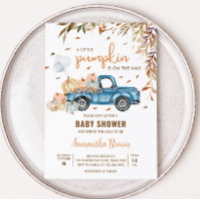 Blue Truck Pumpkin Baby Shower