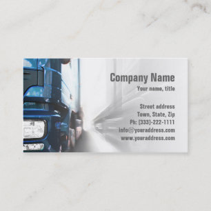 Blue Truck - Transportation & Logistics Card