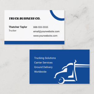 Blue Truckers Business Card