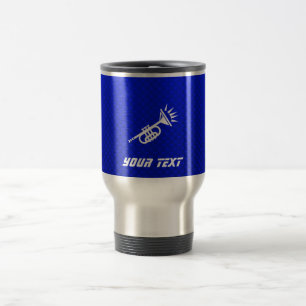 Blue Trumpet Travel Mug