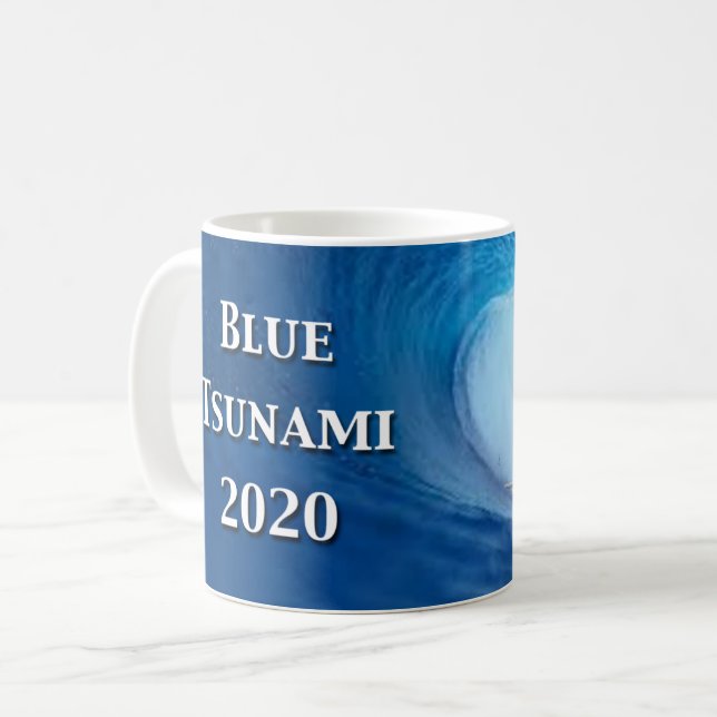 Blue Tsunami Election 2020 Coffee Mug (Front Left)