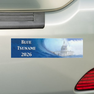 Blue Tsunami Election 2026 Bumper Sticker