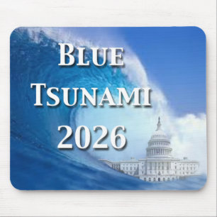 Blue Tsunami Election 2026 Mouse Pad