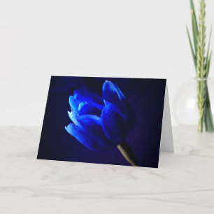 Blue tulip card