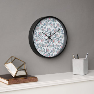 Blue tulip clock