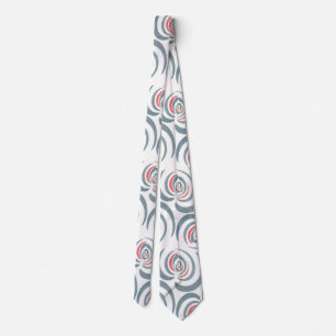 Blue tulip tie