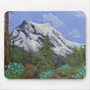Blue Tulips on a Hike Mouse Pad