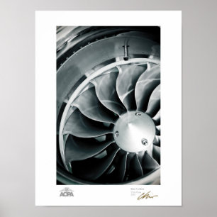 Blue Turbine Poster