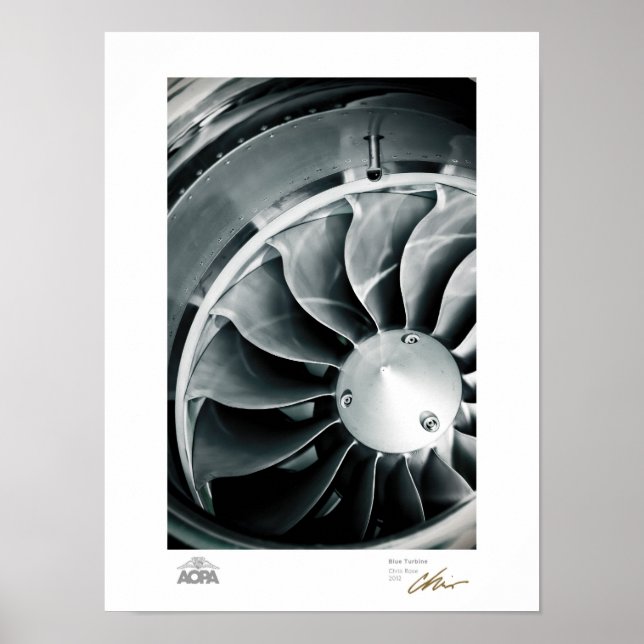 Blue Turbine Poster (Front)