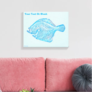 Blue Turbot  Canvas Print