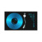 blue turntable dj business card