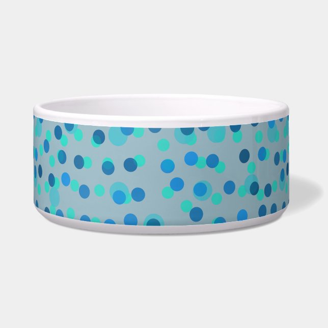 blue, turquoise and blue-gray polka dots (Front)