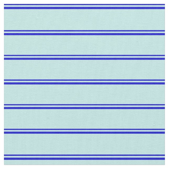 Blue & Turquoise Lined/Striped Pattern Fabric (Close Up)
