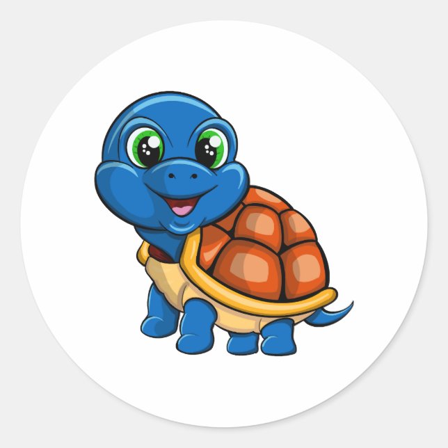 Blue turtle sticker (Front)