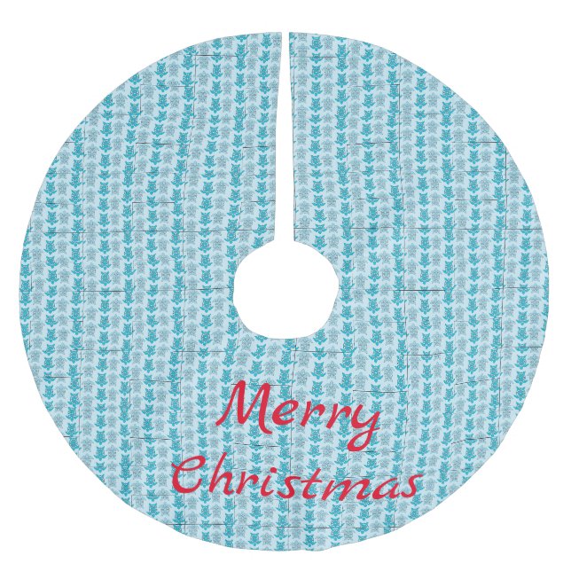 Blue Turtles Swimming Thunder_Cove Brushed Polyester Tree Skirt (Front)
