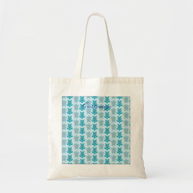 Blue Turtles Swimming Thunder_Cove Tote Bag (Front)