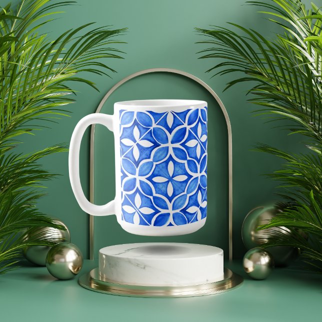 Blue Tuscan Tile Style Coffee Mug (Creator Uploaded)