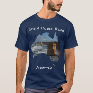 Blue Twelve Apostles Great Ocean Road Australia T-Shirt