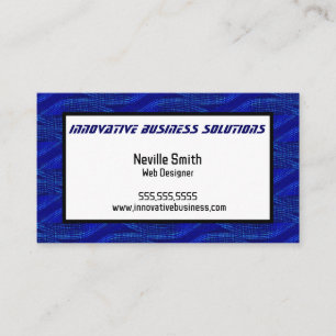 Blue Twist Web Designer Tech Computers Business Card