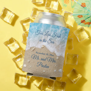 Blue Two Less Fish in the Sea  Can Cooler