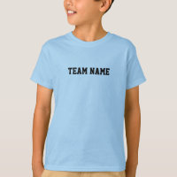 Blue typography Soccer team name number custom