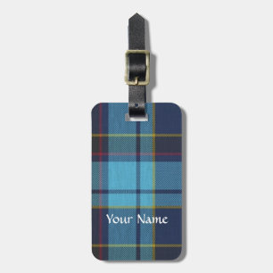 Blue U.S.A.F tartan pattern Luggage Tag