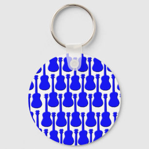 Blue Ukuleles Key Ring