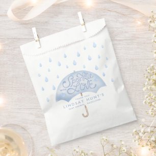 Blue Umbrella Sprinkle Baby Shower Favour Bags
