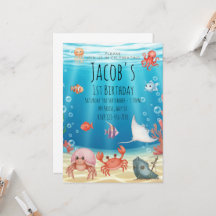 Blue Under the Sea birthday