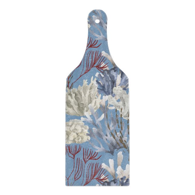 Blue Under the Sea Florida Corals  Cutting Board (Front)