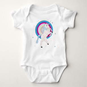 Blue Unicorn Baby Bodysuit