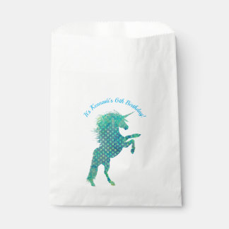 Blue Unicorn, Birthday Favour Bags