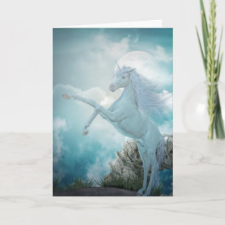 blue unicorn card